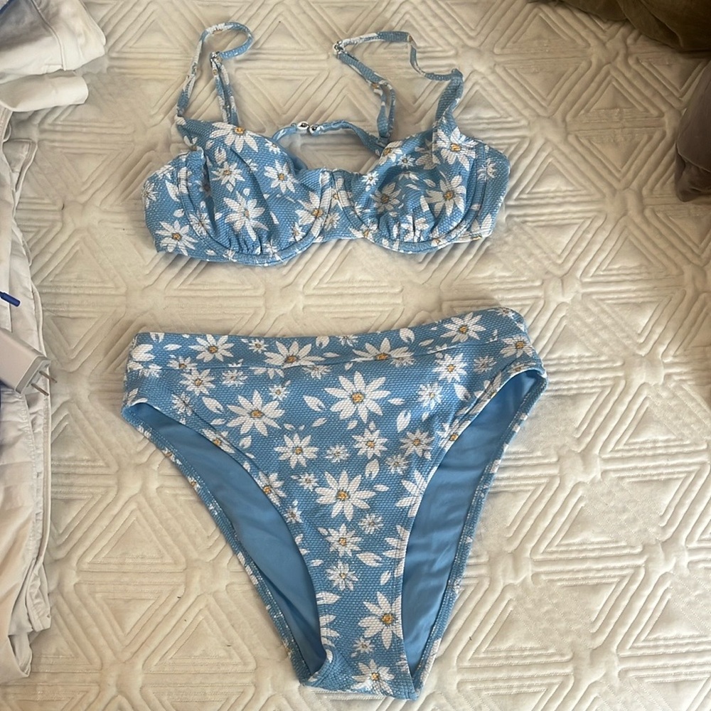 Target Blue Floral Bikini Set